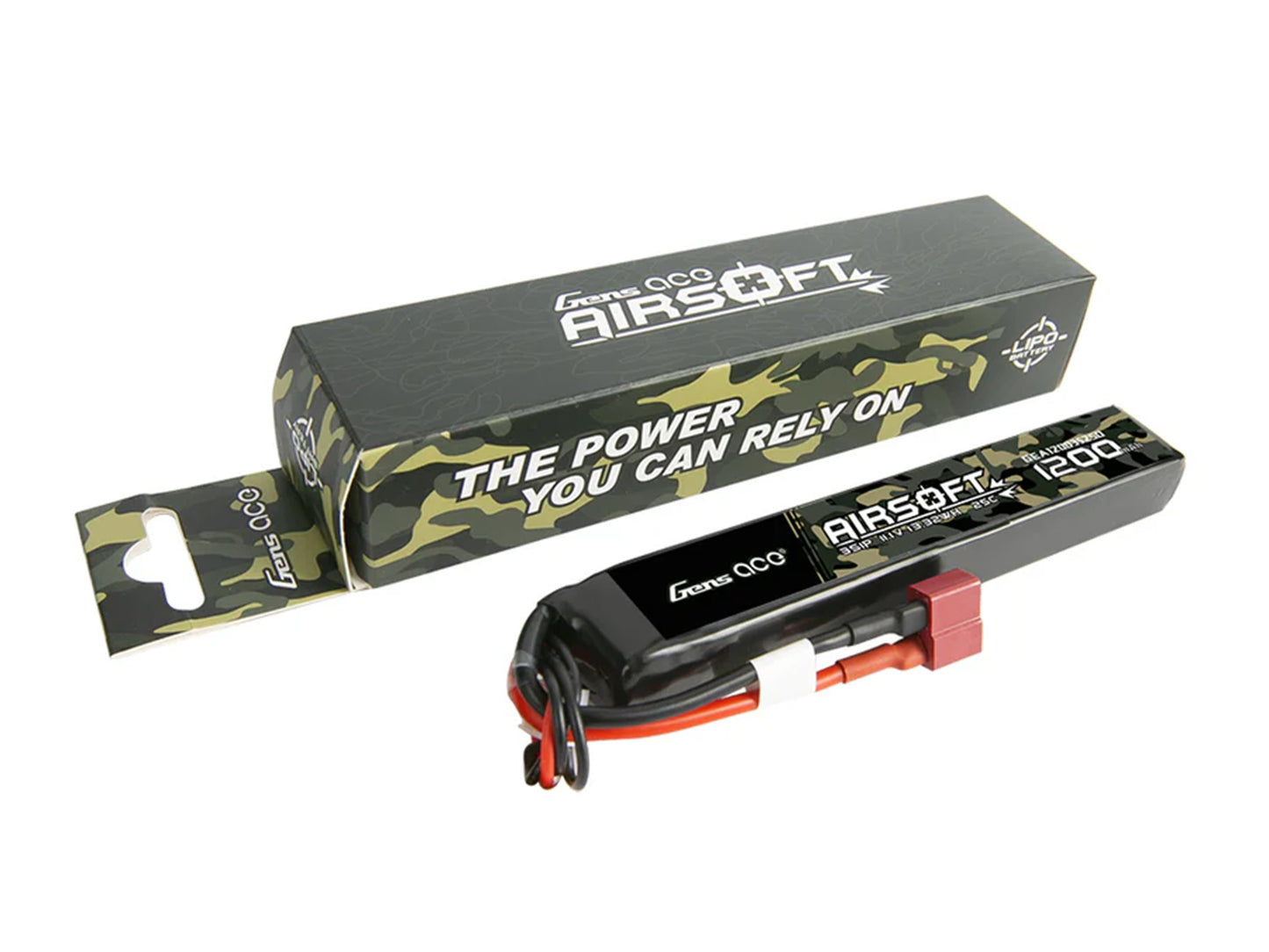 Gens Ace Airsoft 3S 1200mAh 25C with Deans (fit Most AEG) GAS3S1200-25D