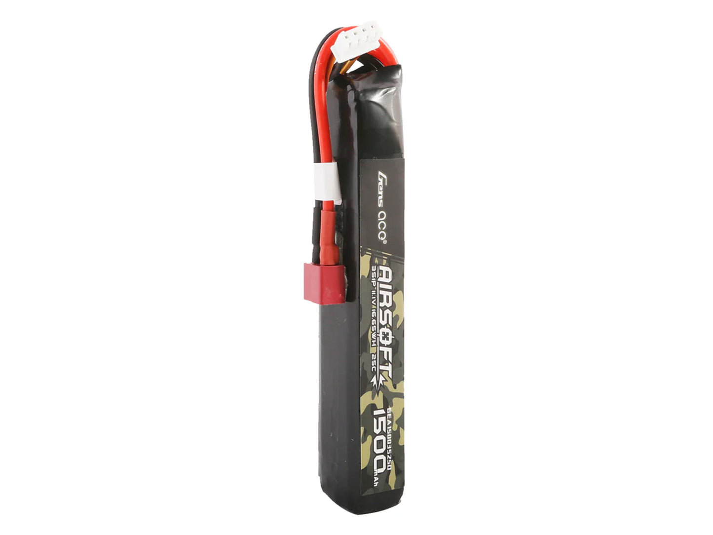 Gens Ace Airsoft 3S 1500mAh 25C with Deans (fit Most AEG) GAS3S1500-25D