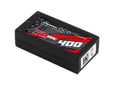 Gens Ace Li-Po HV Car Hard Case 2S 7.6V 400mAh 60C with 2MM GC2H0400-60G2