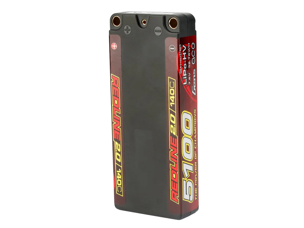 Gens Ace Li-Po HV Car Hard Case 2S1P 7.6V 5100mAh 140C with 5mm GC2H5100-140G5