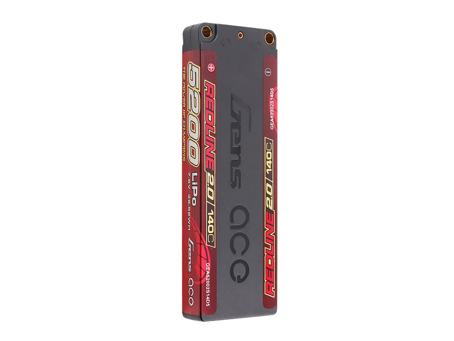 Gens Ace Li-Po HV Car Hard Case 2S1P 7.6V 5200mAh 140C RL2 w/5mm GC2H5200-140G5
