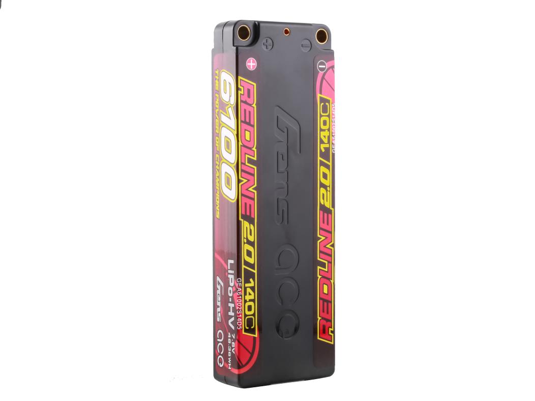 Gens Ace Li-Po HV Car Hard Case 2S1P 7.6V 6100mAh 140C RL2 w/5mm GC2H6100-140G5