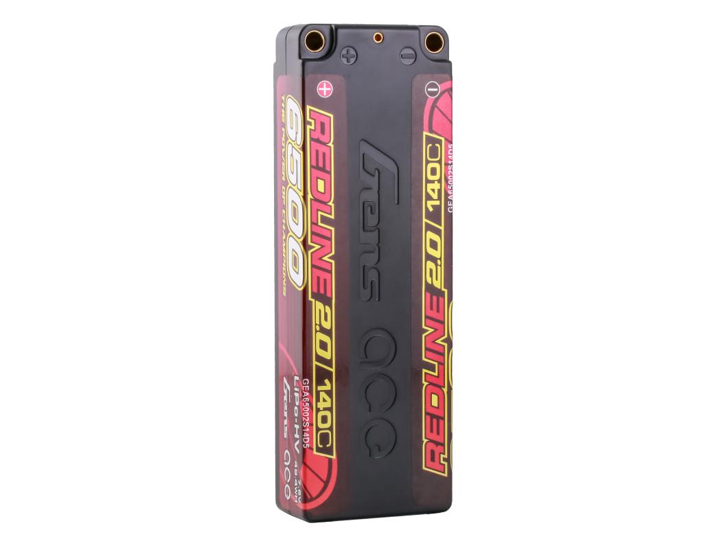 Gens Ace Li-Po HV Car Hard Case 2S1P 7.6V 6500mAh 140C RL2 w/5mm GC2H6500-140G5