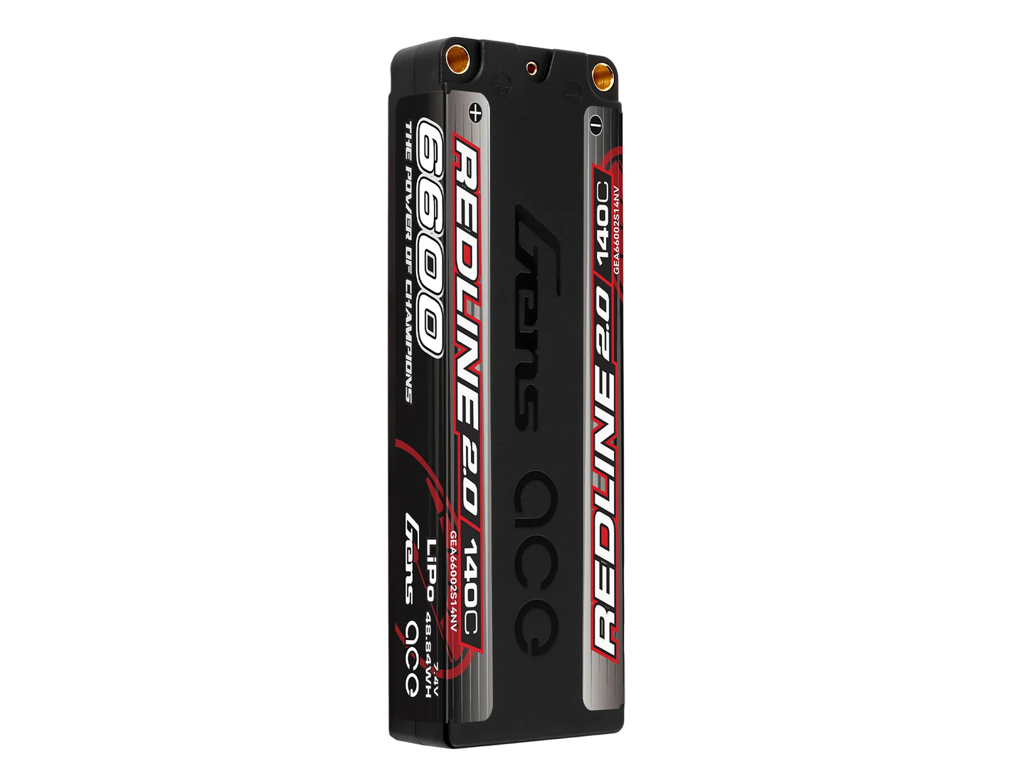 Gens Ace Li-Po HV Car Hard Case 2S1P 7.6V 6600mAh 140C RL2 w/5mm GC2H6600-140G5R