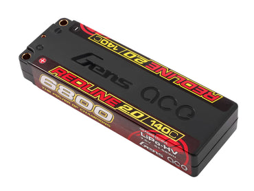 Gens Ace Li-Po HV Car Hard Case 2S1P 7.4V 6800mAh 140C RL2 w/5mm GC2H6800-140G5
