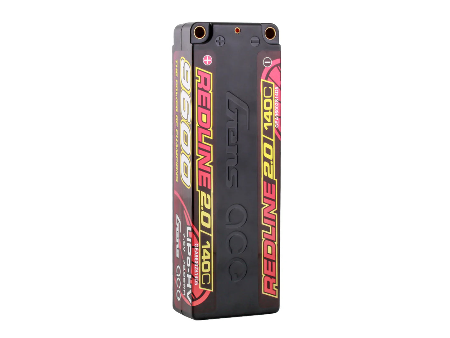 Gens Ace Li-Po HV Car Hard Case 2S 7.6V 9600mAh 140C RL2 5mm GC2H9600-140T