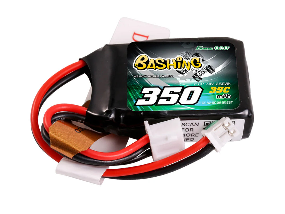 Gens Ace Li-Po 2S 7.4V 350mAh 35C with JST-PH (Micro B/T) GC2S0350-35PH
