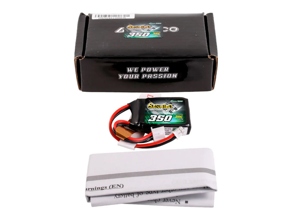 Gens Ace Li-Po 2S 7.4V 350mAh 35C with JST-PH (Micro B/T) GC2S0350-35PH