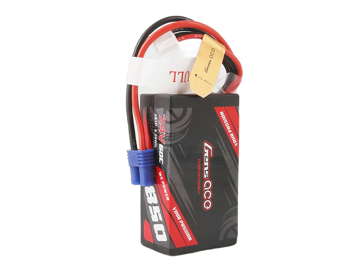 Gens Ace Li-Po Car 2S 7.4V 850mAh 60C with EC2 GC2S0850-60E2