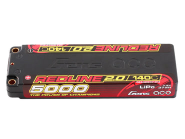 Gens Ace Li-Po HV Car Hard Case 2S 7.6V 5000mAh 140C RL2 5mm GC2S5000-140T