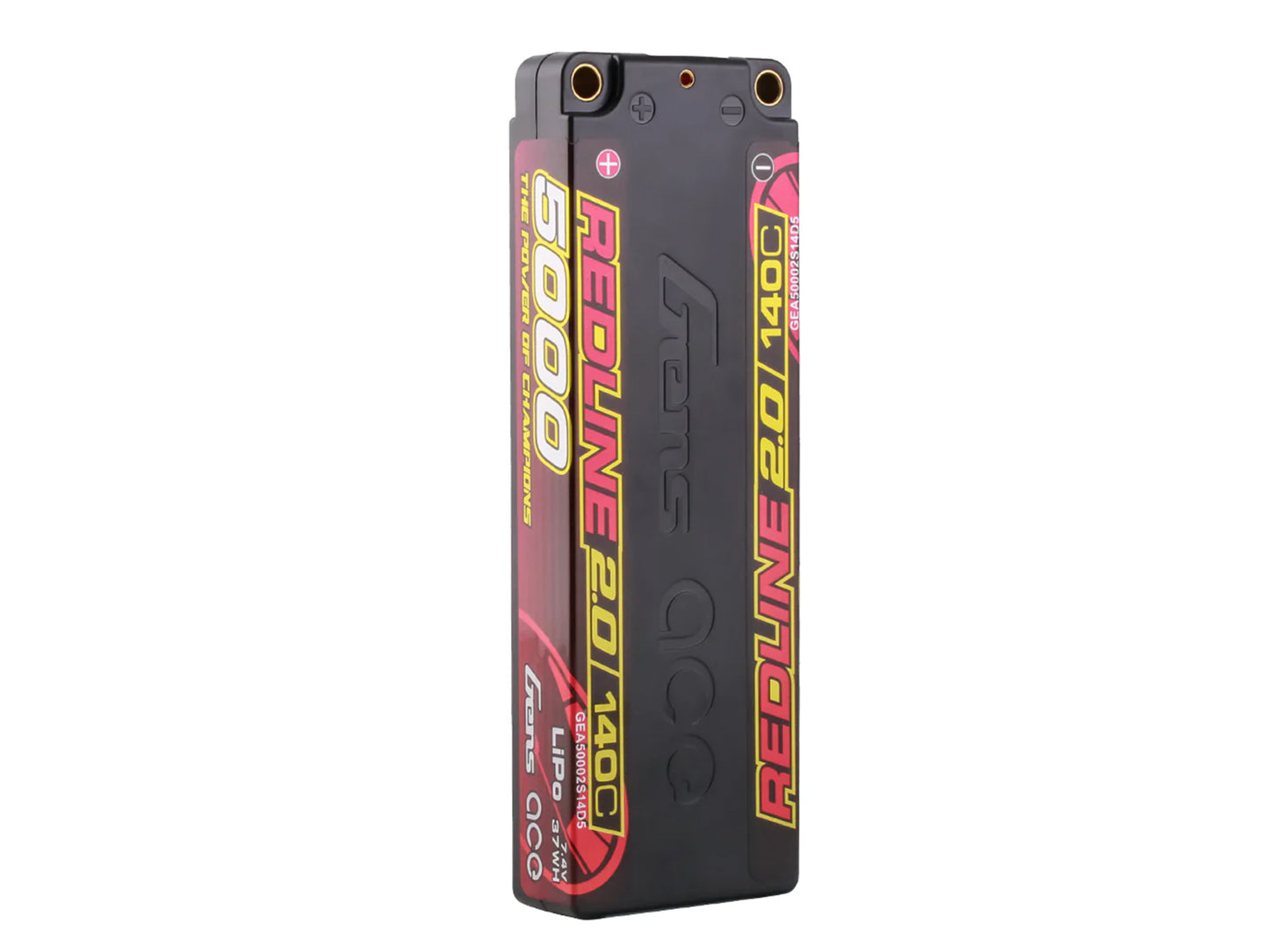 Gens Ace Li-Po HV Car Hard Case 2S 7.6V 5000mAh 140C RL2 5mm GC2S5000-140T