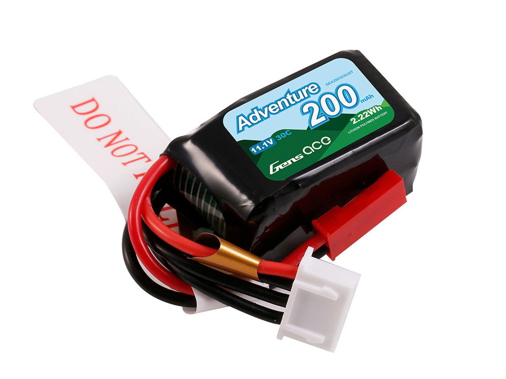 Gens Ace Li-Po Car 3S 11.1V 200mAh 30C with JST GC3S0200-30JST