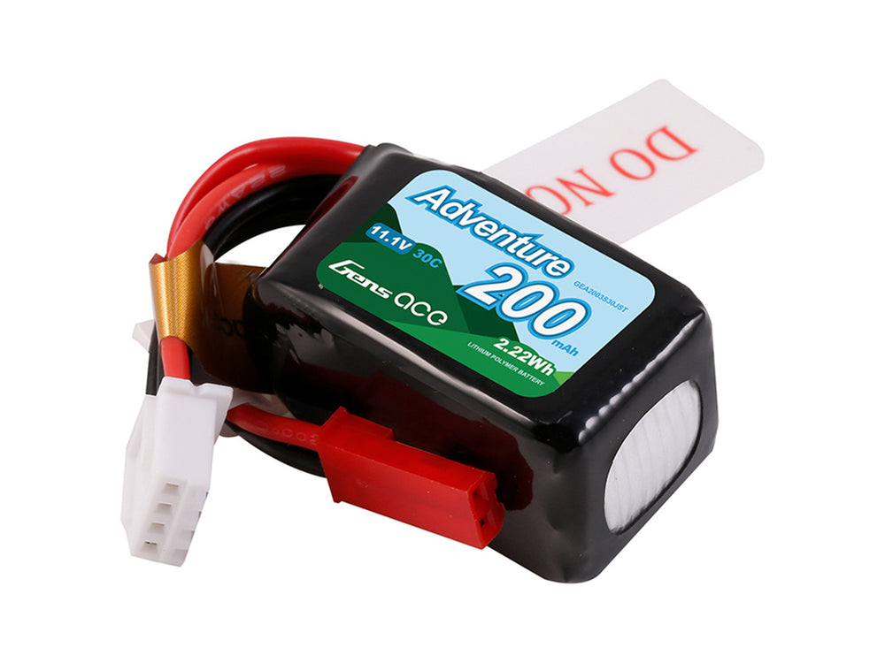 Gens Ace Li-Po Car 3S 11.1V 200mAh 30C with JST GC3S0200-30JST