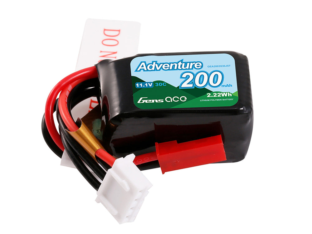 Gens Ace Li-Po Car 3S 11.1V 200mAh 30C with JST GC3S0200-30JST