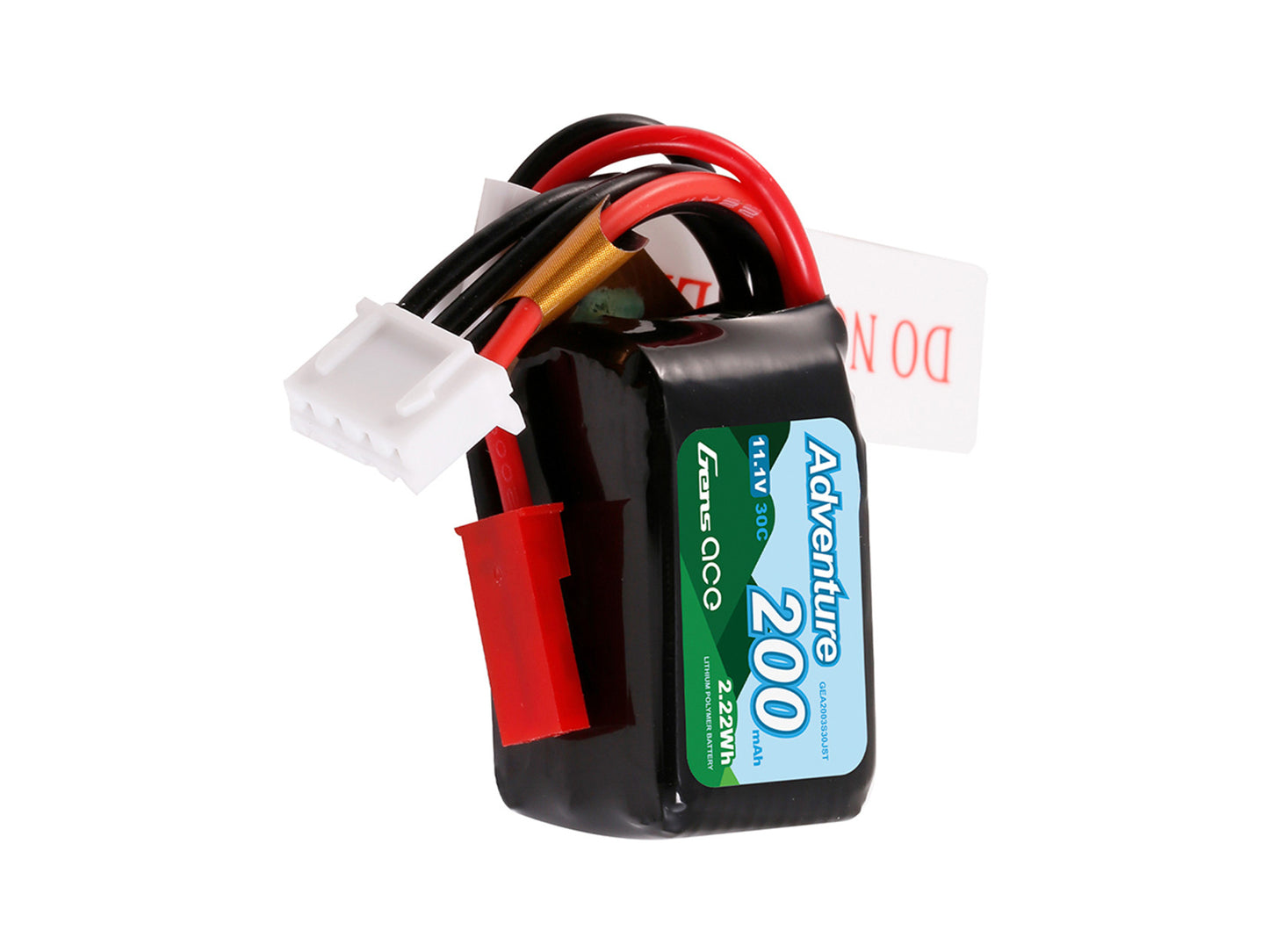 Gens Ace Li-Po Car 3S 11.1V 200mAh 30C with JST GC3S0200-30JST