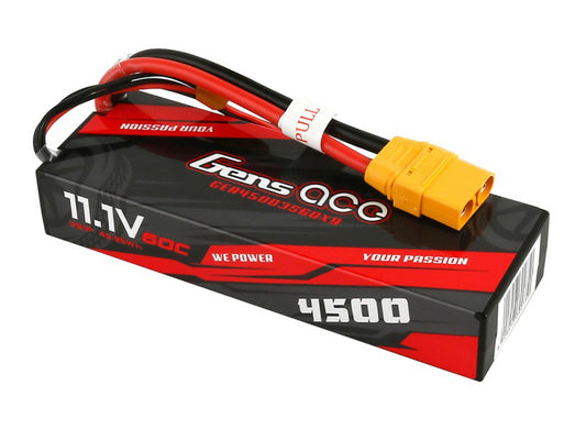 Gens Ace Li-Po Car Hard Case 3S 11.1V 4500mAh 60C with XT90 GC3S4500-60X9