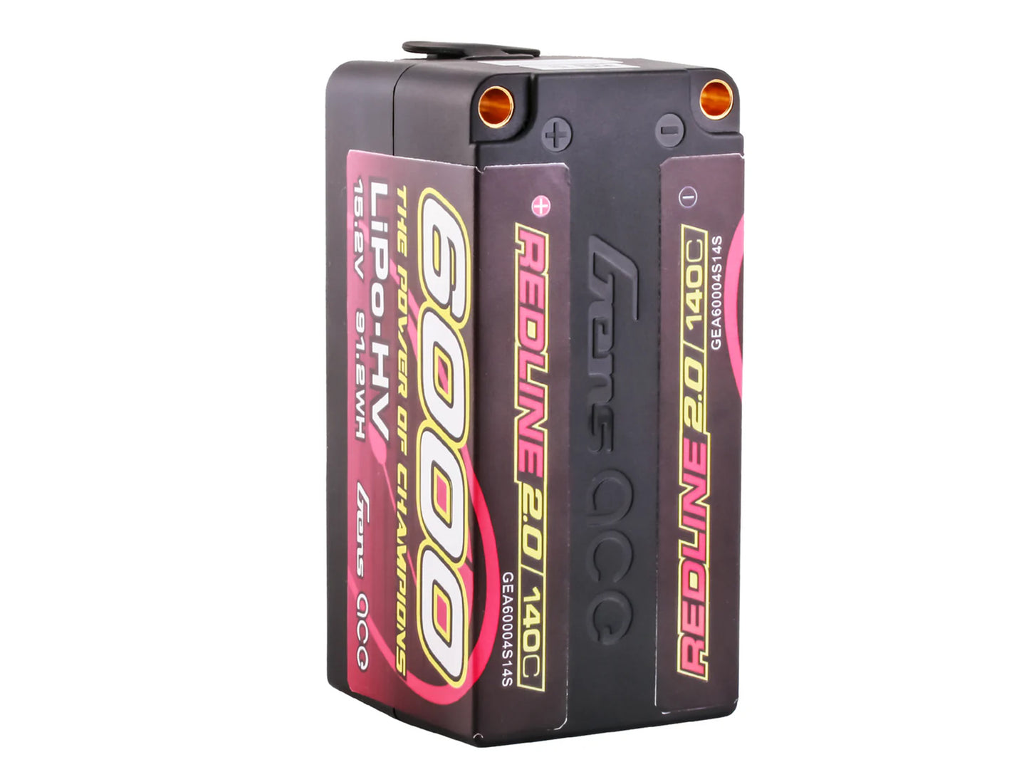Gens Ace Li-Po HV Car Hard Case 4S2P 15.2V 6000mAh 140C RL2 w/5mm GC4H6000-140G5