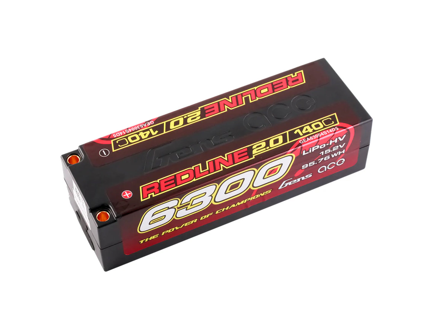 Gens Ace Li-Po HV Car Hard Case 4S1P 15.2V 6300mAh 140C RL2 w/5mm GC4H6300-140G5