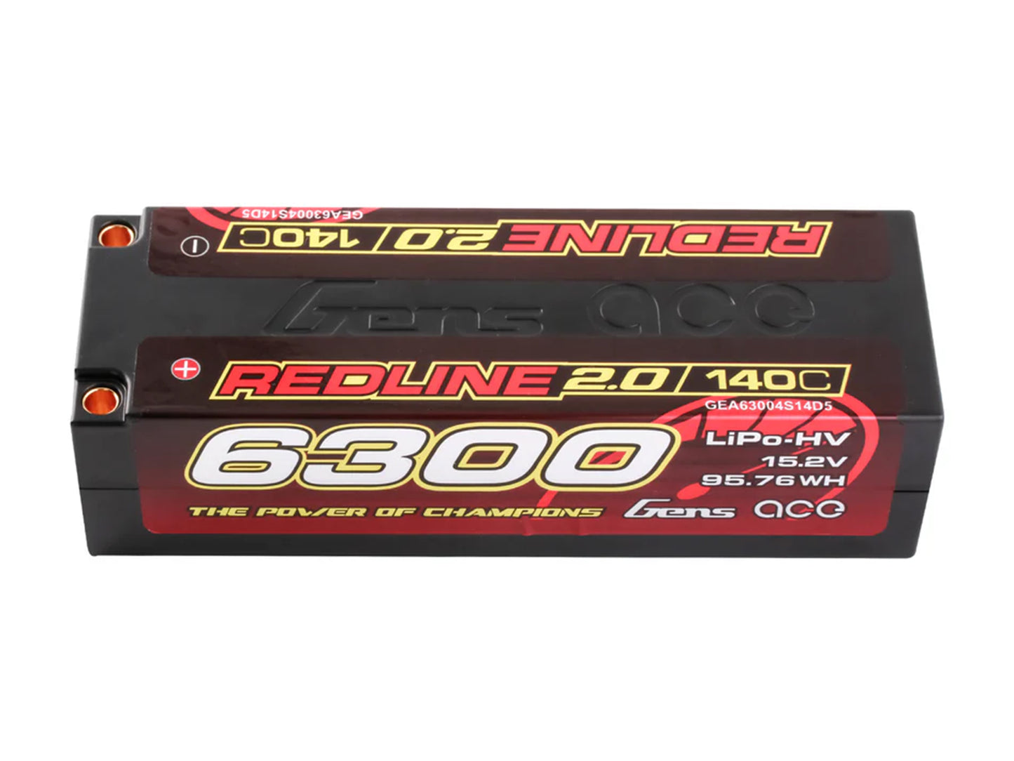 Gens Ace Li-Po HV Car Hard Case 4S1P 15.2V 6300mAh 140C RL2 w/5mm GC4H6300-140G5