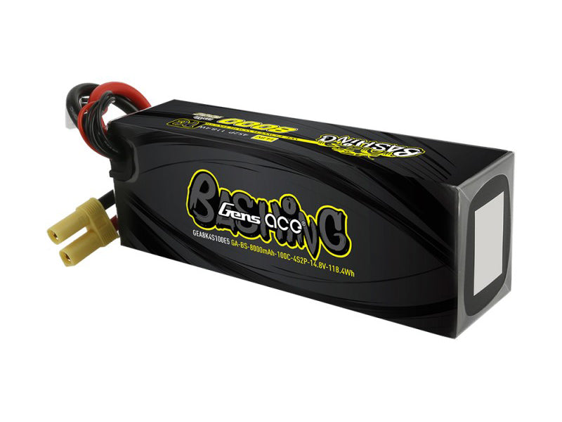 Gens Ace Li-Po Car 4S2P 14.8V 8000mah 100C with EC5 GC4S8000-100E5