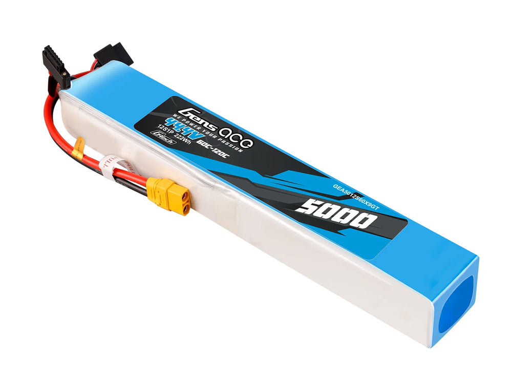 Gens Ace Li-Po G-Tech 12S 44.4V 5000mAh 60C with XT90 GT12S5000-60X9