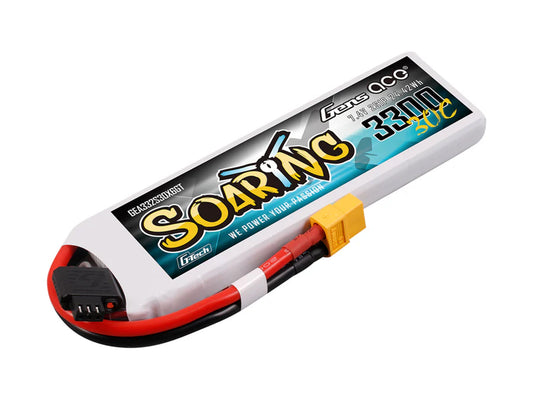 Gens Ace Li-Po G-Tech 2S 7.4V 3300mAh 30C Soaring with XT60 GT2S3300-30X6