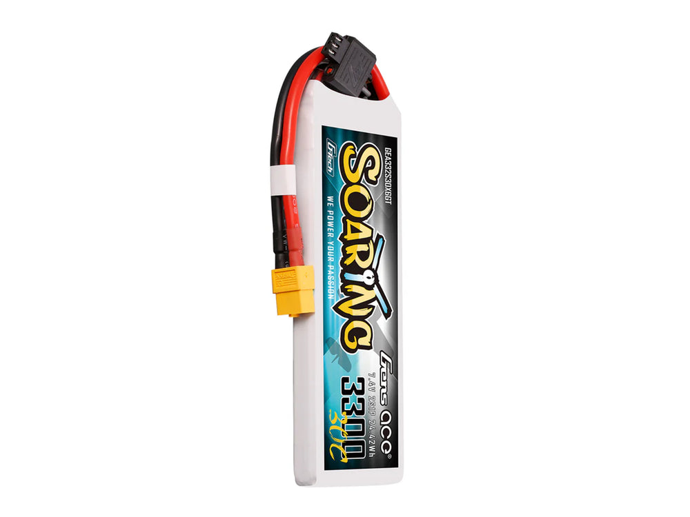 Gens Ace Li-Po G-Tech 2S 7.4V 3300mAh 30C Soaring with XT60 GT2S3300-30X6