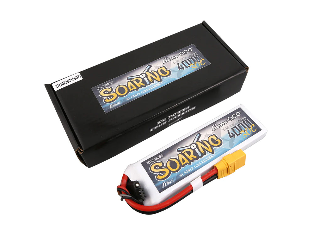 Gens Ace Li-Po G-Tech 2S 7.4V 4000mAh 30C with XT90 GT2S4000-30X9