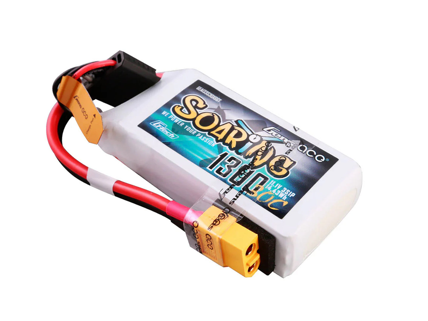 Gens Ace Li-Po G-Tech 3S 11.1V 1300mAh 60C Soaring with XT60 GT3S1300-60X6