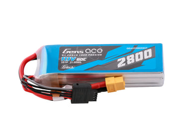 Gens Ace Li-Po G-Tech 3S 11.1V 2800mAh 60C with XT60 GT3S2800-60X6