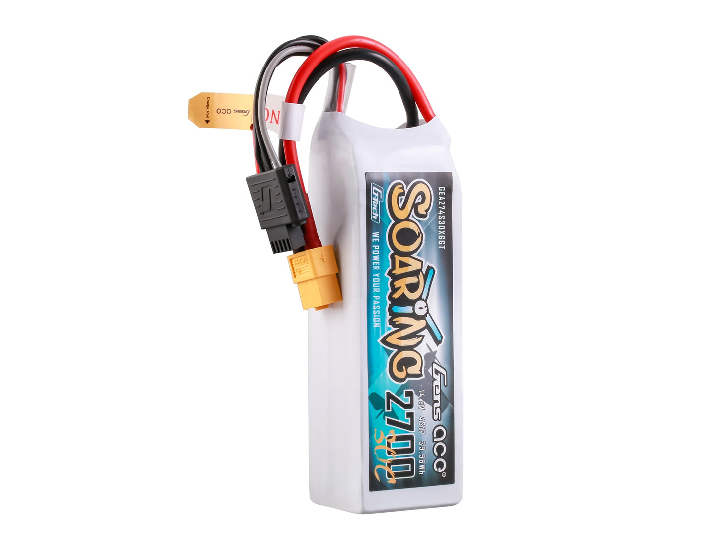 Gens Ace Li-Po G-Tech 4S 14.8V 2700mAh 30C with XT60 GT4S2700-30X6
