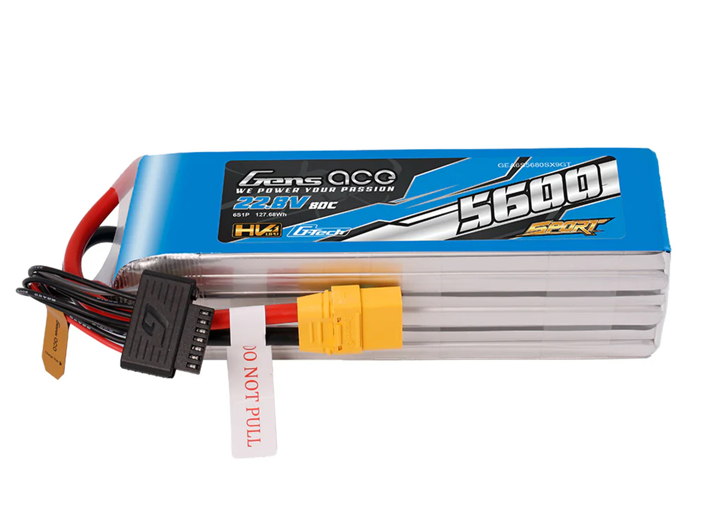 Gens Ace Li-Po G-Tech SPORT HV 6S 22.2V 5600mAh 80C with XT90 GT6H5600-80X9S