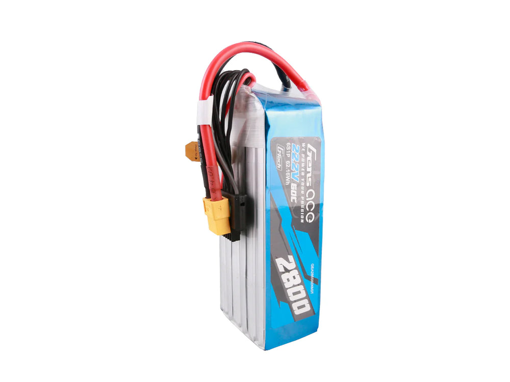 Gens Ace Li-Po G-Tech 6S 22.2V 2800mAh 60C with XT60 GT6S2800-60X6