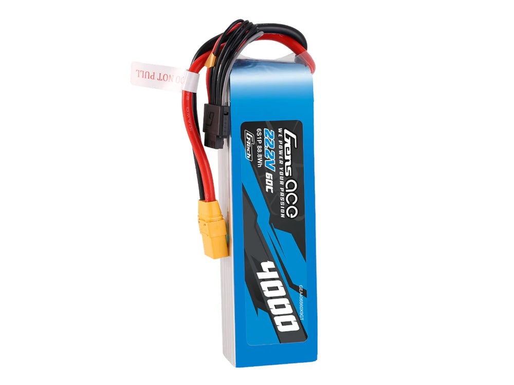 Gens Ace Li-Po G-Tech 6S 22.2V 4000mAh 60C with XT90 GT6S4000-60X9