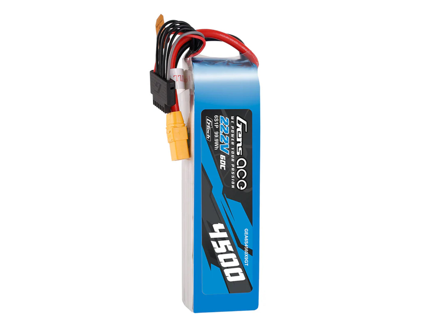 Gens Ace Li-Po G-Tech 6S 22.2V 4500mAh 60C with XT90 GT6S4500-60X9