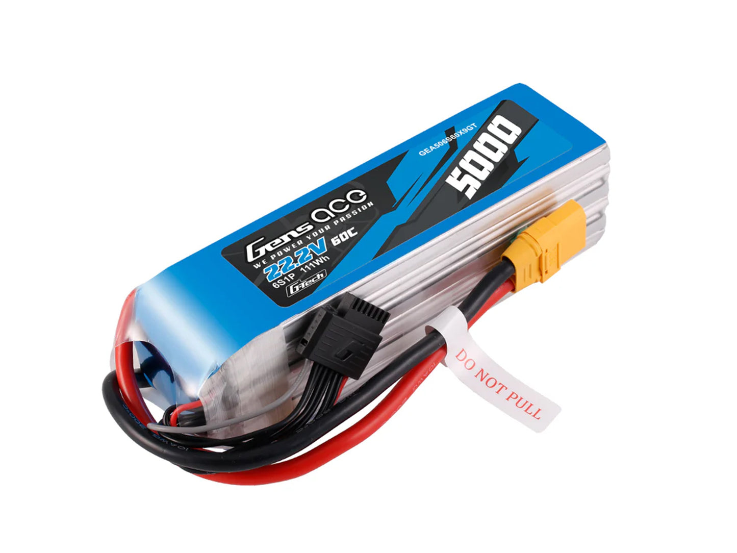 Gens Ace Li-Po G-Tech 6S 22.2V 5000mAh 60C with XT90 GT6S5000-60X9