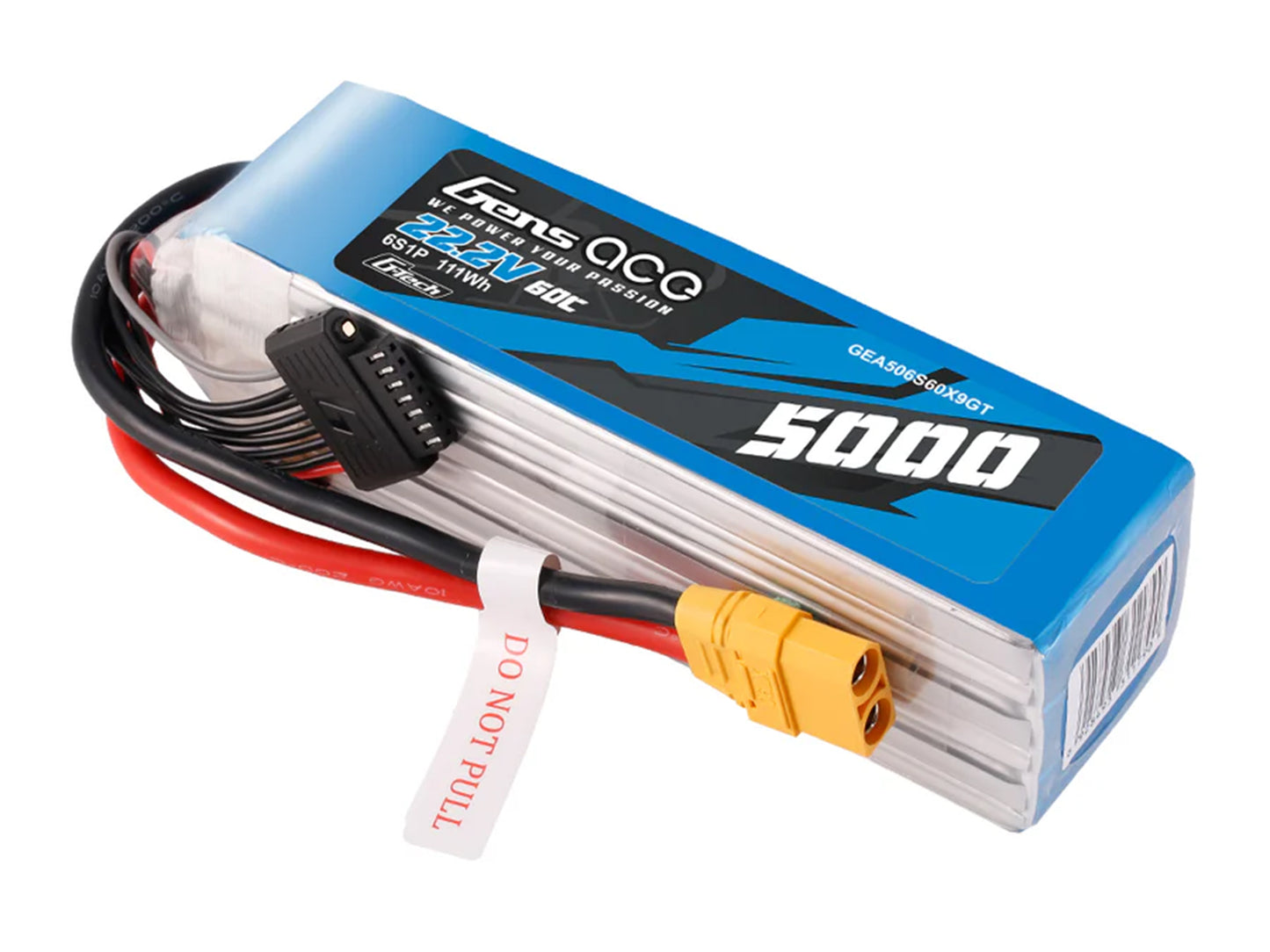 Gens Ace Li-Po G-Tech 6S 22.2V 5000mAh 60C with XT90 GT6S5000-60X9