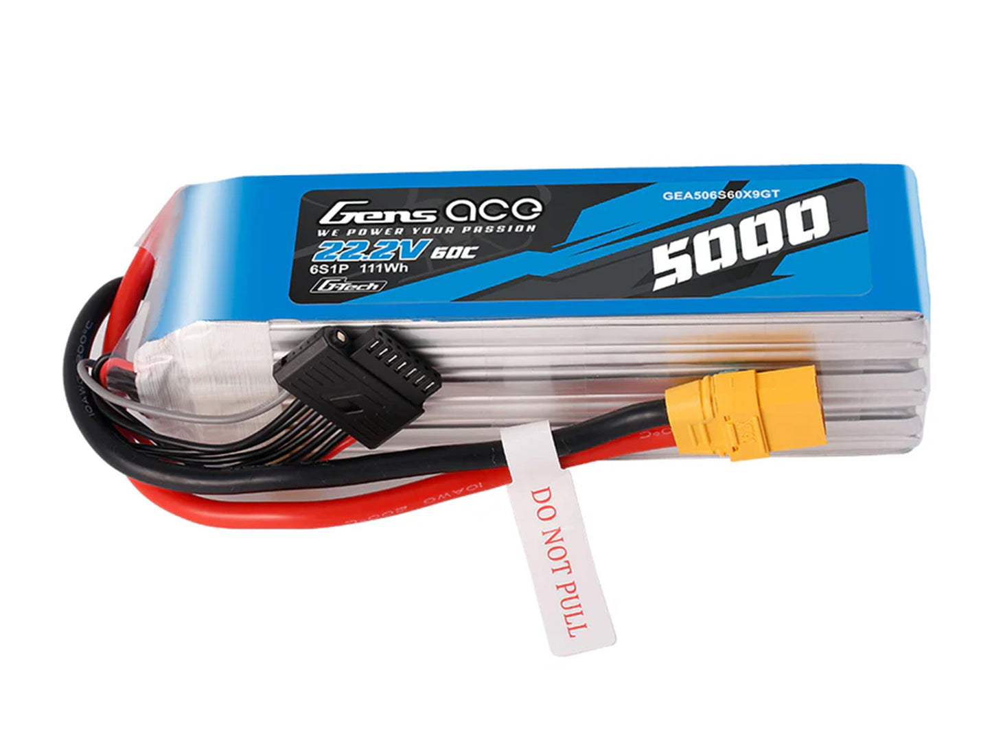 Gens Ace Li-Po G-Tech 6S 22.2V 5000mAh 60C with XT90 GT6S5000-60X9