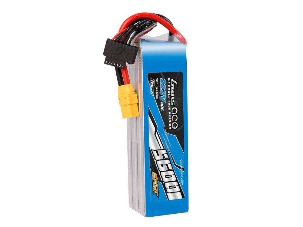 Gens Ace Li-Po G-Tech SPORT 6S 22.2V 5600mAh 80C with XT90 GT6S5600-80X9S