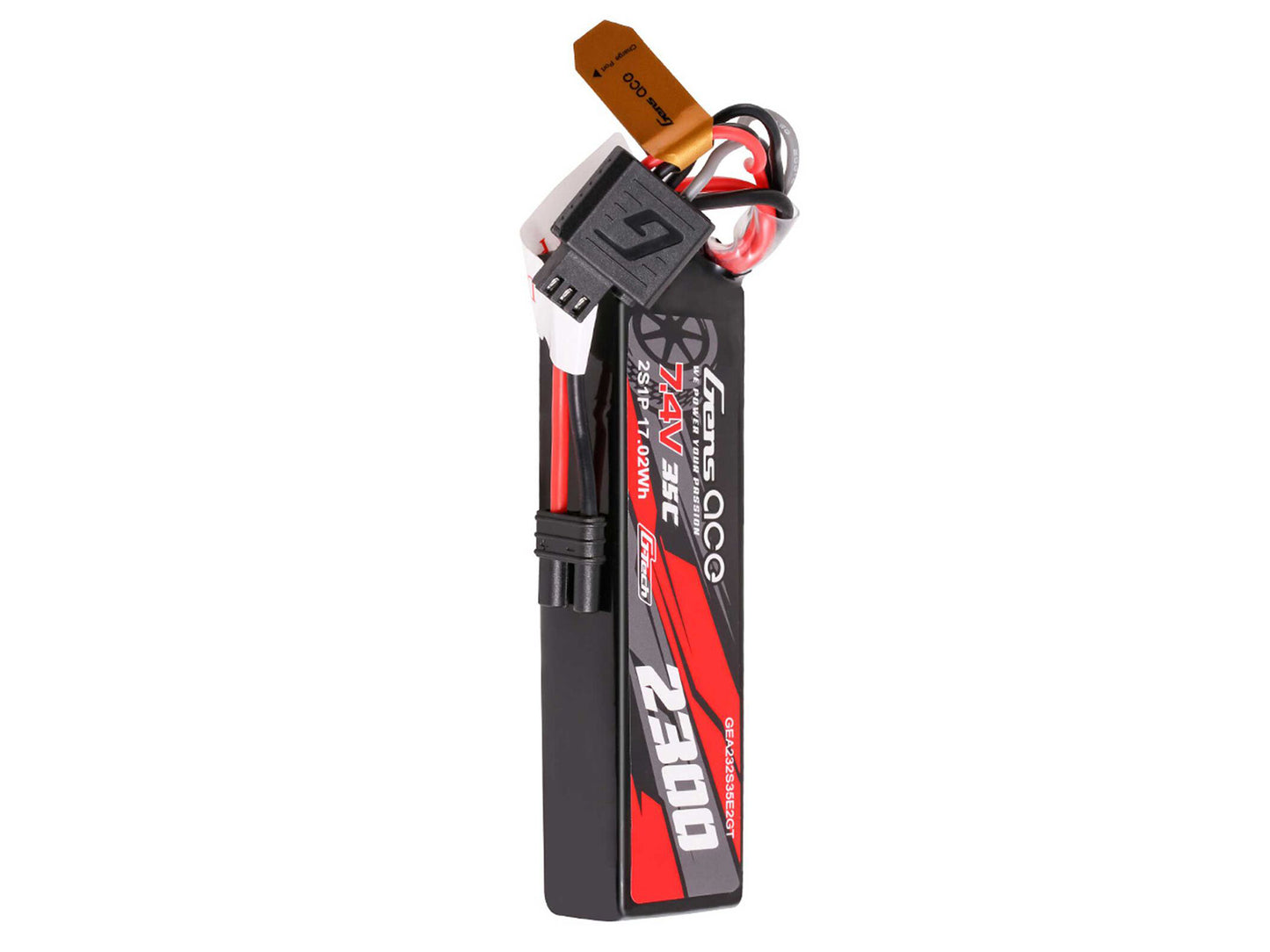Gens Ace Li-Po G-Tech 2S Car 7.4V 2300mAh 35C with EC2 (GROM) GTC2S2300-35E2