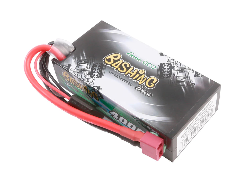Gens Ace Li-Po G-Tech Car Hard 2S2P 7.4V 4000mAh 60C Shor T-Type GTC2S2P4000-60T