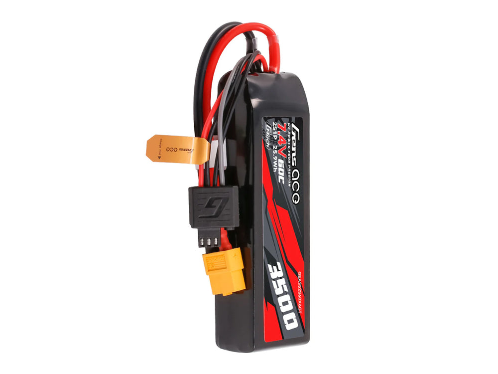 Gens Ace Li-Po G-Tech 2S Car 7.4V 3500mAh 60C with XT60 Mini Maxx GTC2S3500-60X6