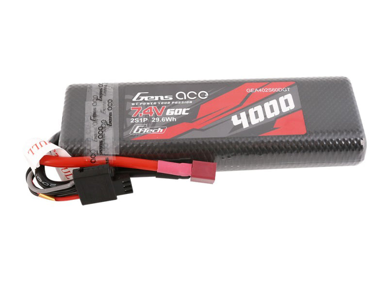 Gens Ace Li-Po G-Tech Car Hard Case 2S 7.4V 4000mAh 60C Bashing GTC2S4000-60T