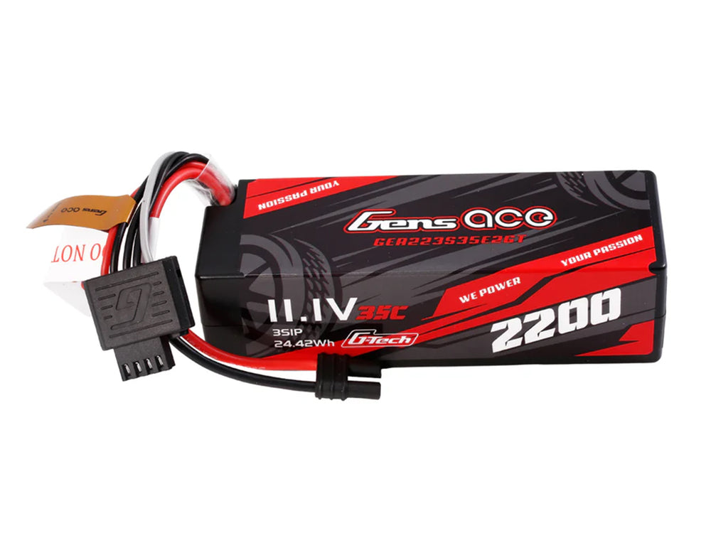 Gens Ace Li-Po G-Tech 3S 11.1V 2200mAh 35C with EC2 (GROM) GTC3S2200-35E2