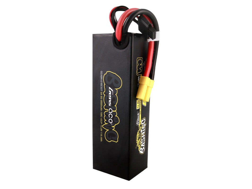 Gens Ace Li-Po Car G-Tech 4S2P 14.8V 8000mAh 100C Bashing w/EC5 GTC4S8000-100E5
