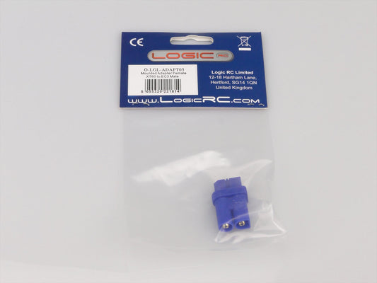Logic RC Moulded Adapter Female XT60 to EC3 Male LGL-ADAPT03