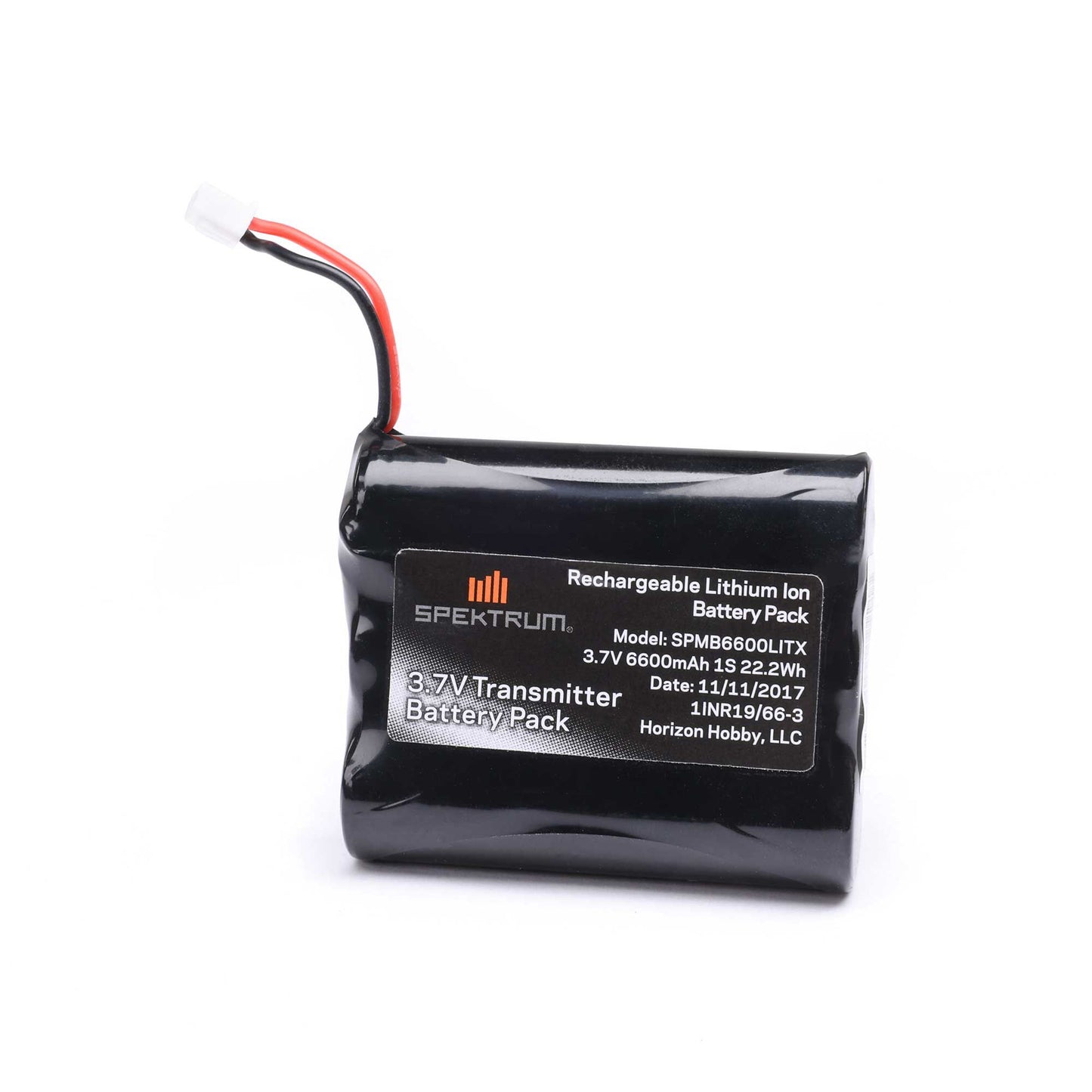Spektrum 3.7V 6600mAh 1S LiIon Transmitter Battery NX6/NX8/NX10/iX1 SPMB6600LITX
