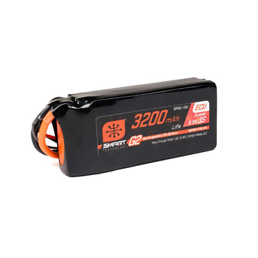 Spektrum 9.9V 3200mAh 3S 10C Smart G2 ECU LiFe Battery: IC3 SPMX-1060