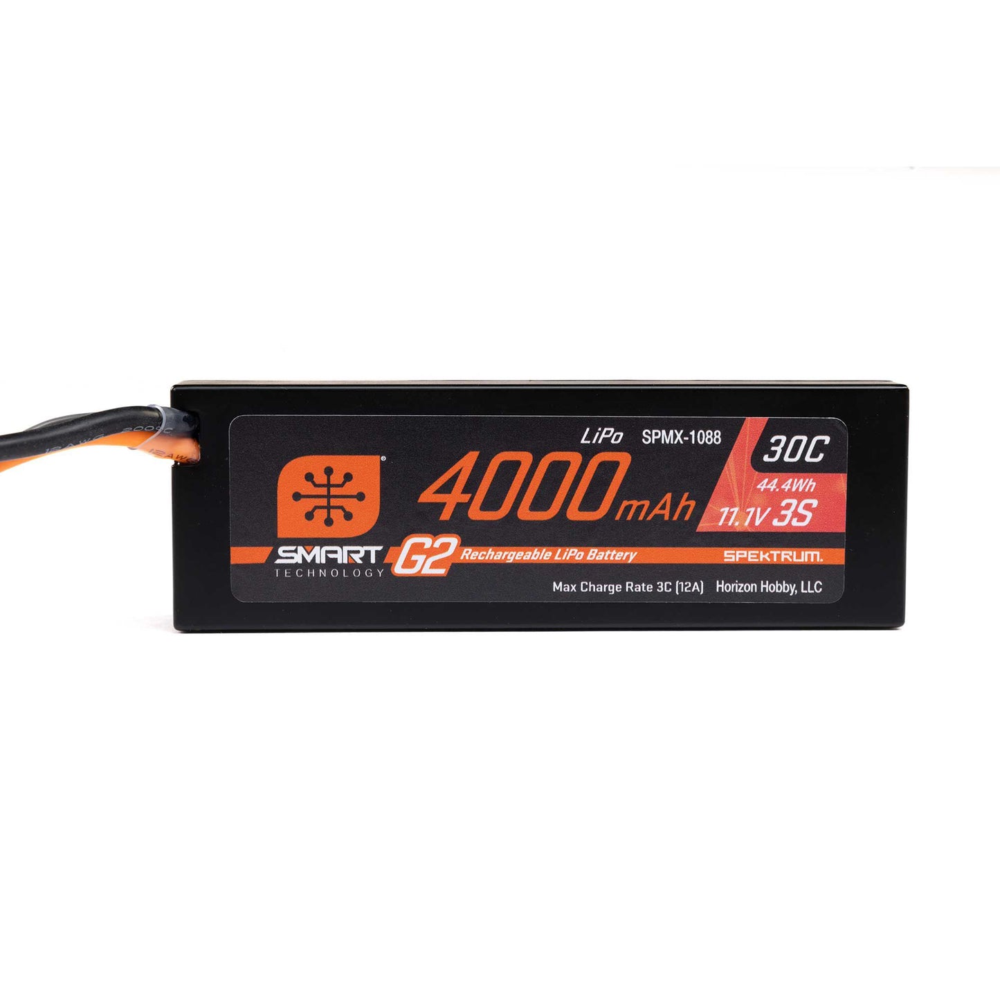 Spektrum 11.1V 4000mAh 3S 30C Smart G2 Hardcase LiPo Battery: IC5 SPMX-1088
