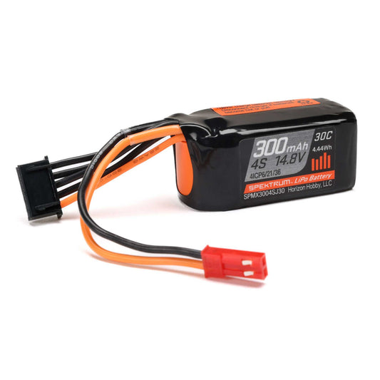 Spektrum 4S 14.8V 300mAh 30C LiPo Battery JST SPMX3004SJ30